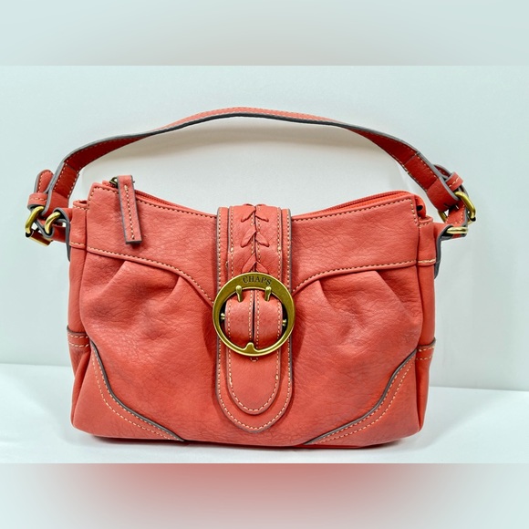 Chaps Handbags - Chaps Orange Shoulder Bag